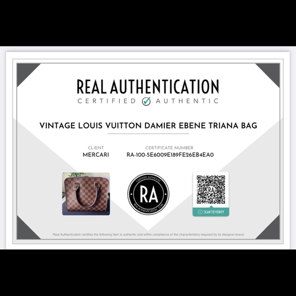 Authentic Vintage Louis Vuitton Damier Ebene Triana Bag - Picture 13 of 13